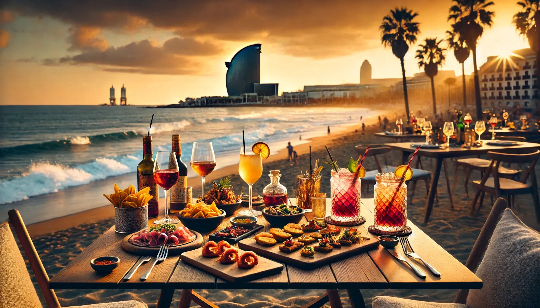 Tapas, Cocktails & Meeresrauschen – Kulinarische Highlights an Barcelonas Stränden
