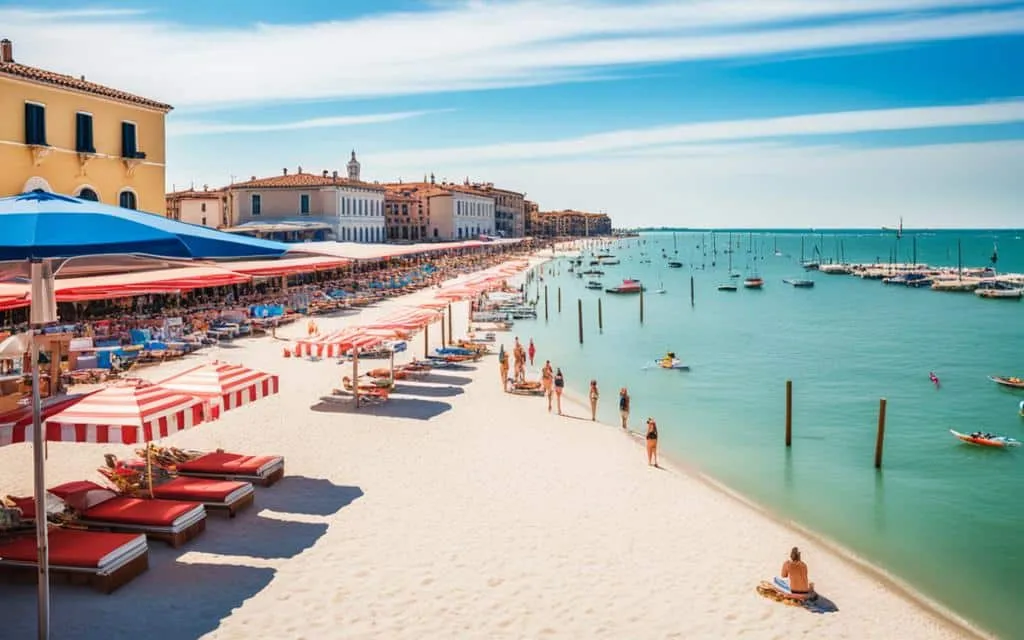 Entspannter Strandtag Lido di Venezia