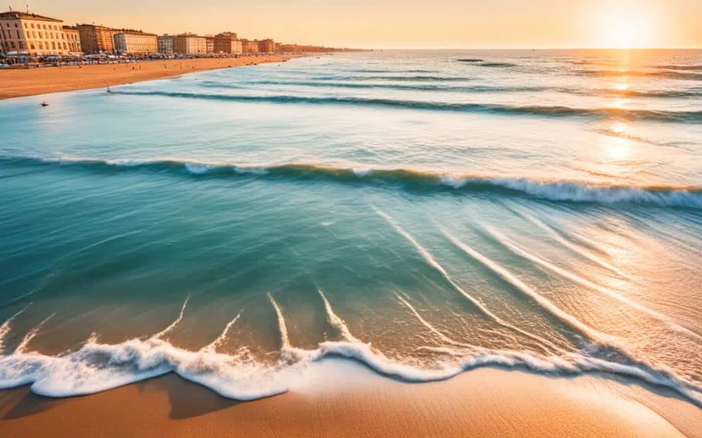 Malerischer Viareggio Strand