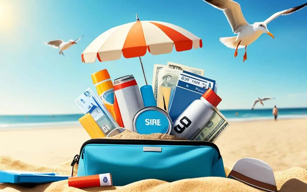 Sichere Aufbewahrung Wertsachen Strand