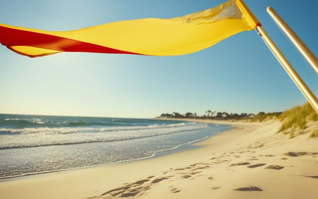 was bedeutet rot gelbe flagge am strand