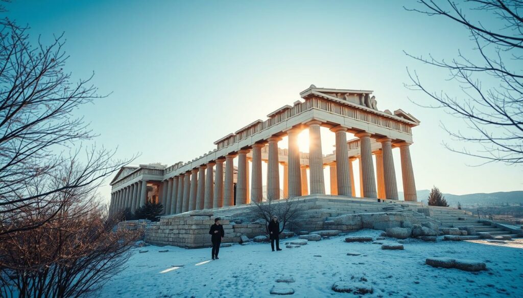 Athen Winter Akropolis