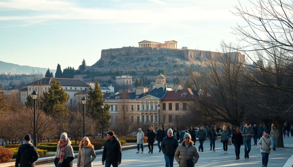 Durchschnittstemperatur Athen Januar