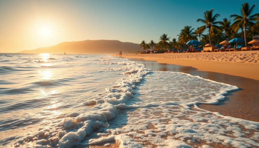 Gran Canaria Februar Sonnenstunden am Strand