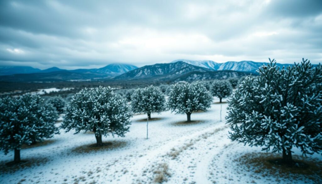 Kreta Wetter Februar Schneefälle