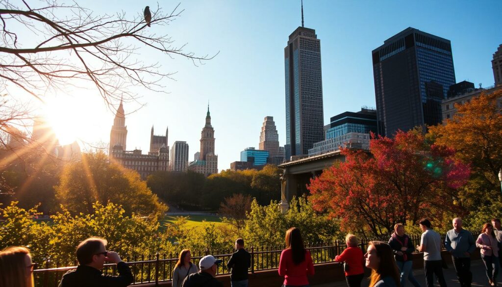 New York Sonnenstunden im Mai