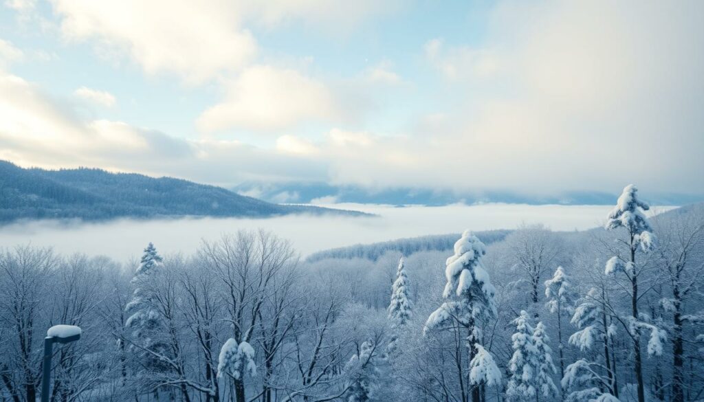 Schneefall Japan Februar