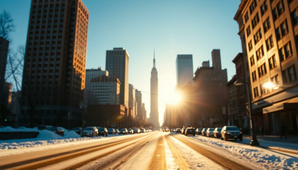 Sonnenstunden New York Februar