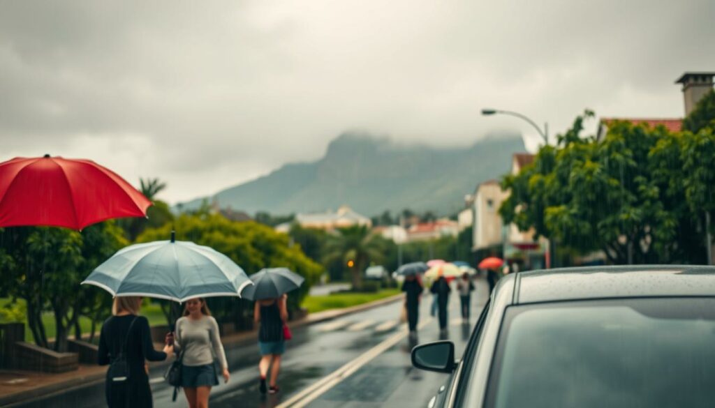 januar regen Kapstadt