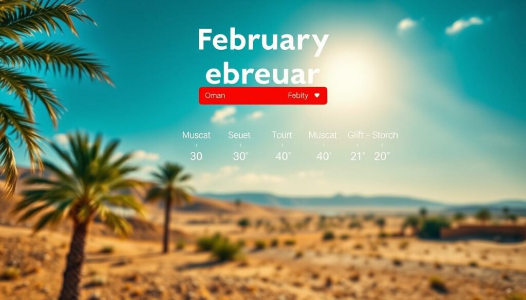 oman klimatabelle februar